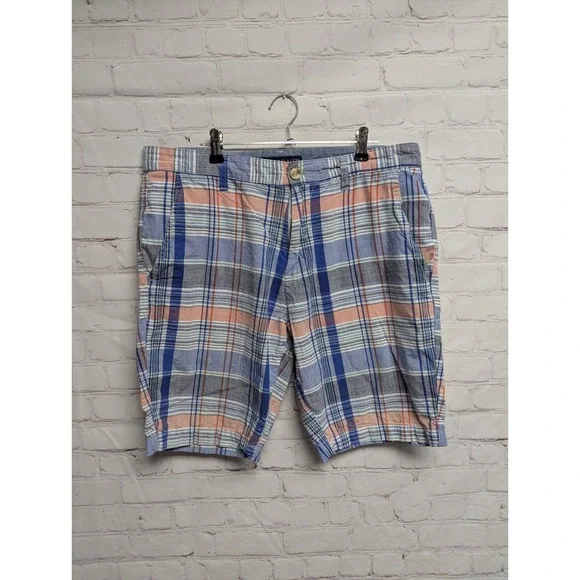 Shorts Lot Men's 33/34 Plaid Chino Bermuda Penguin Nautica Goodfellow 427 - Picture 9 of 13